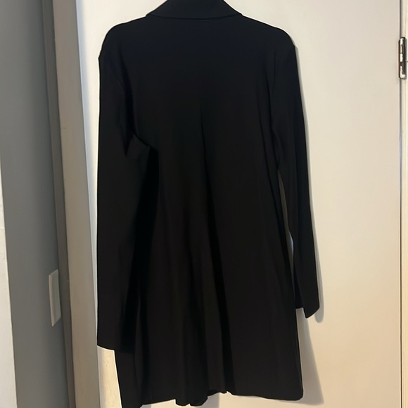 Eileen Fisher Gorgeous Black Button up 3/4 length with great big pockets. - Picture 3 of 5